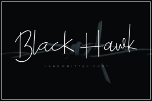 Black Hawk: A Signature Font That Combines Elegance and Authenticity