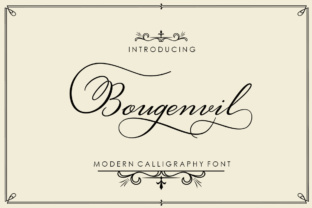 Bougenvil: A Calligraphy Script Font for Elegant Design