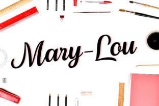 Discover the Charm of Mary-Lou: A Versatile Script Font for Designers