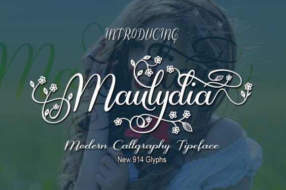 Discover the Elegance of Maulydia: A Handmade Calligraphy Script for Creative Expression
