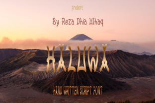 Haluwa: A Handwritten Font for Playful and Relaxed Designs