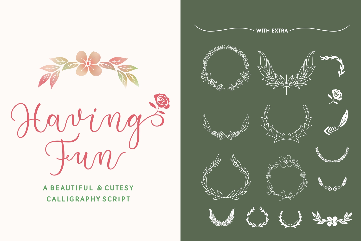Having Fun: A Cutesy Calligraphy Script for Beautiful Designs