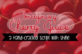 Imaginary Cherry Juice: A Unique Cursive Font with a Retro Flair