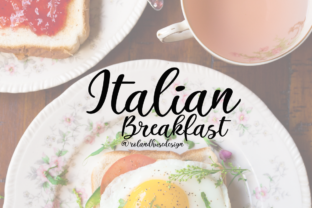 Italian Breakfast: A Handwritten Font for Creative Expression