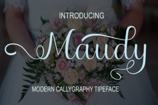 Maudy: A Playful Handwritten Calligraphy Font for Every Project