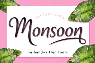 Monsoon: A Tropically Inspired Script Font