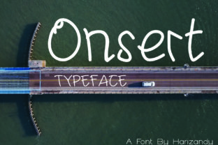 My Onsert: A Cute Handwritten Sans Serif Font