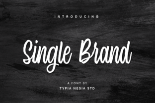 Single Brand: A Hand-Lettered Font for Unique Design Vibe